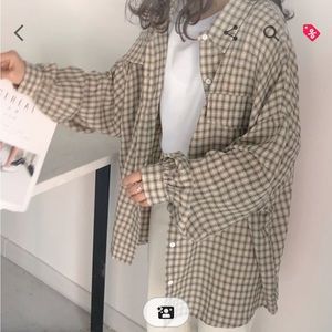 YESSTYLE Oversized Flannel